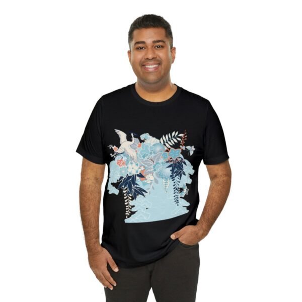 Playera Nebula de grullas