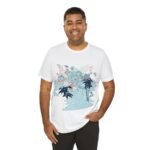 Playera Nebula de grullas